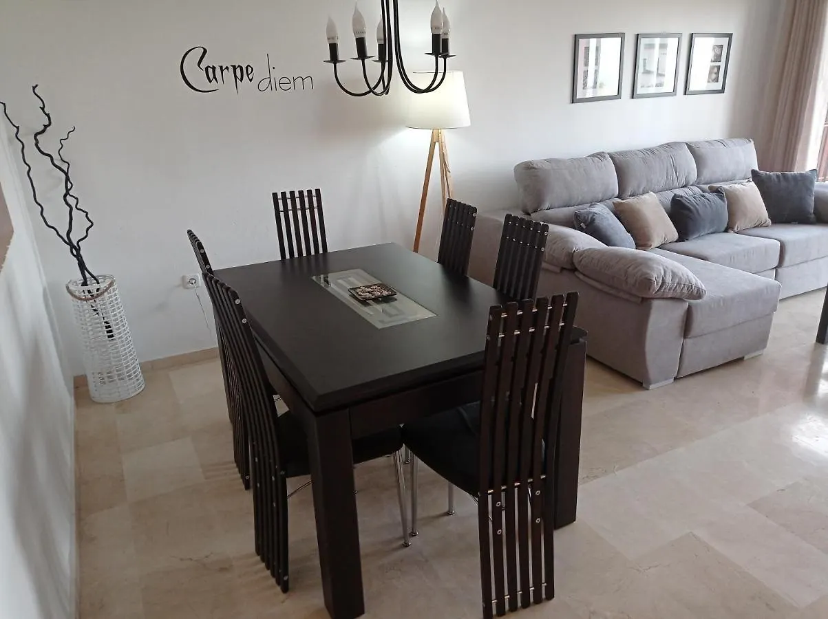 2111-Beautiful Groundfloor With Garden Sea View Apartment Manilva Spain